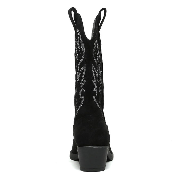Smile Favorites Cowboystiefel Schwarz Suedine Western