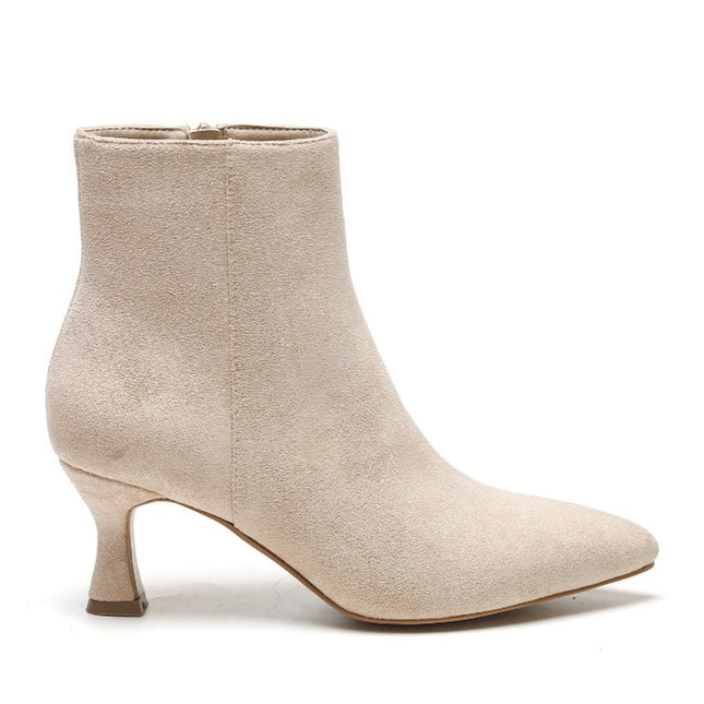 Smile Favorites Stiefelette Beige Suedine Basic