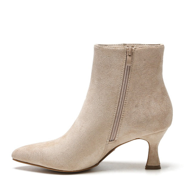 Smile Favorites Stiefelette Beige Suedine Basic