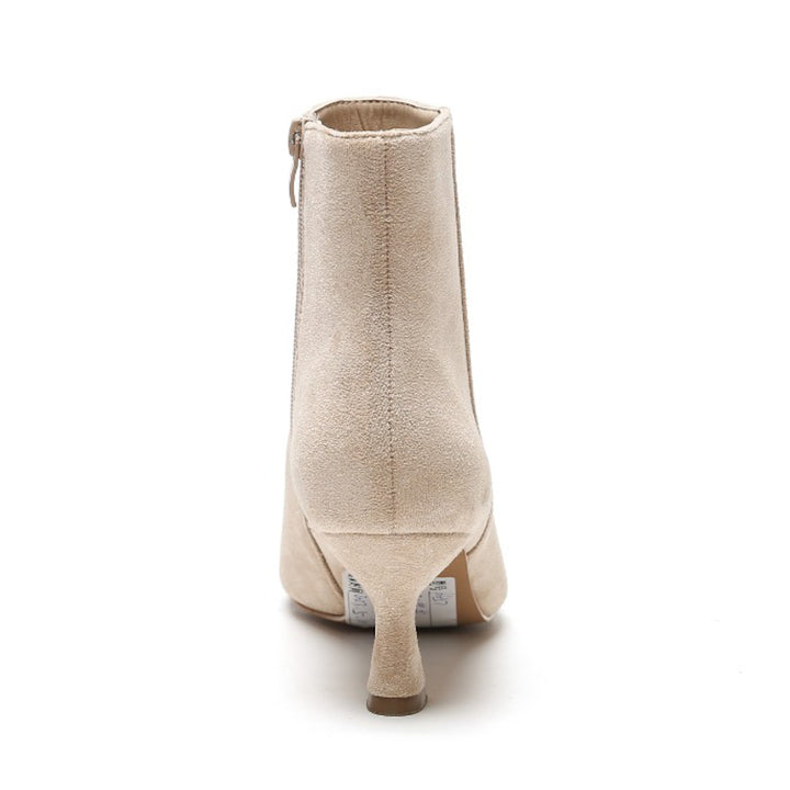 Smile Favorites Stiefelette Beige Suedine Basic