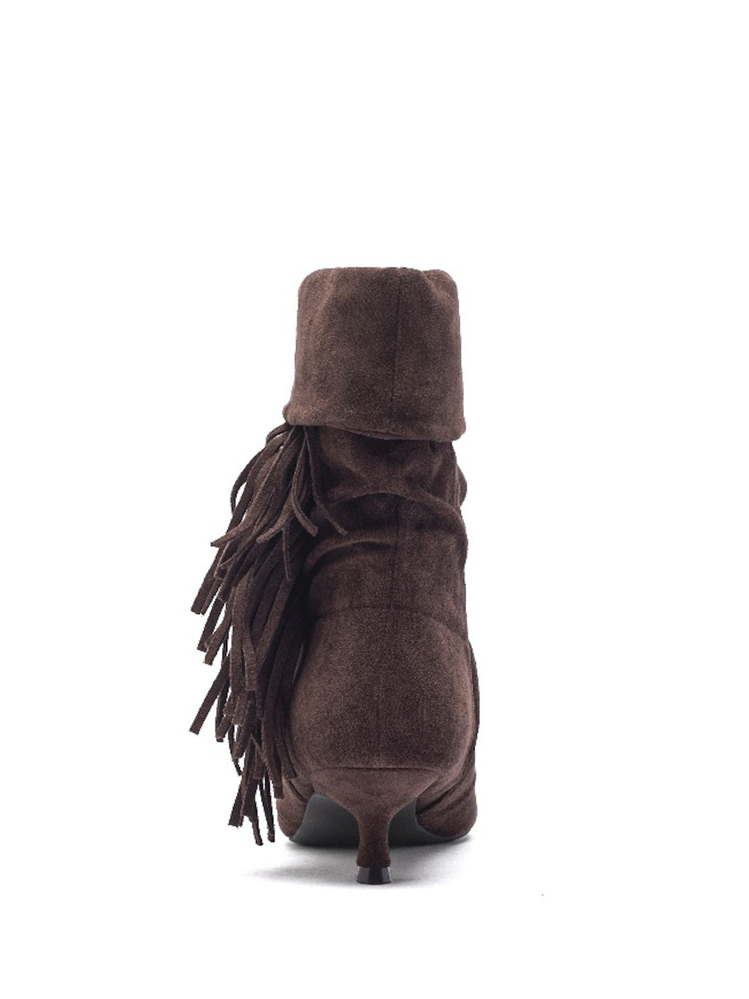 Smile Favorites Stiefeletten Braun Suedine Fransen