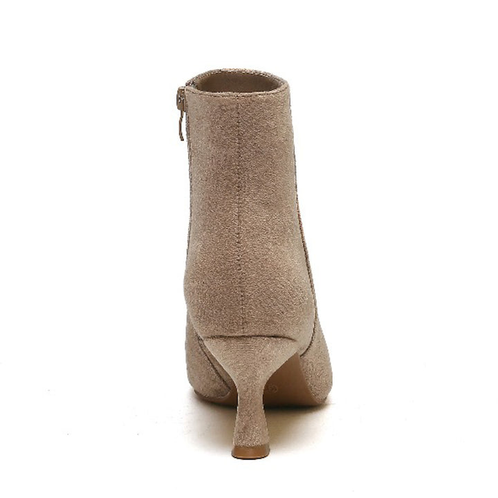 Smile Favorites Stiefelette Khaki Suedine Basic