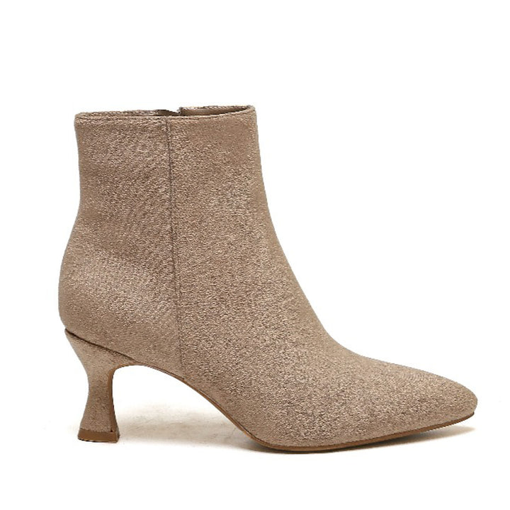 Smile Favorites Stiefelette Khaki Suedine Basic