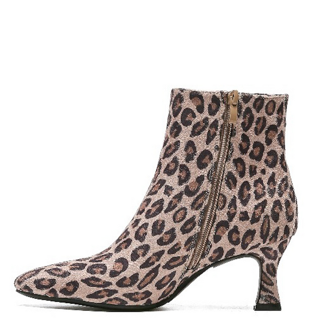Smile Favorites Stiefelette Leopard Suedine Basic
