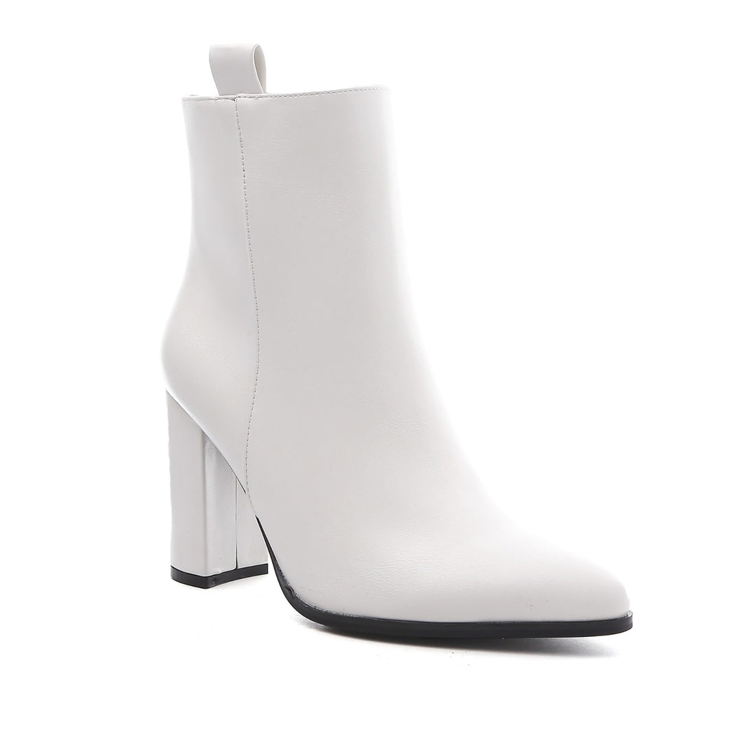Smile Favorites Stiefelette Weiß Basic Lip