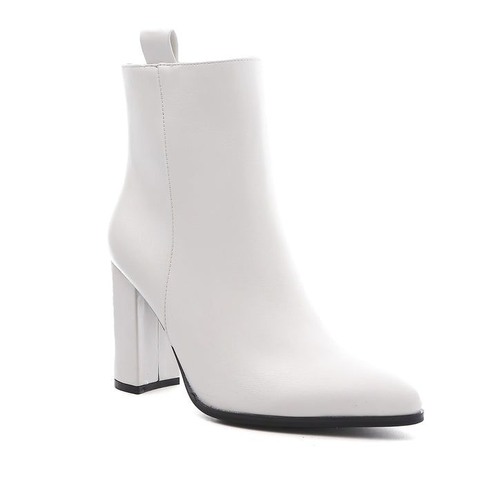 Smile Favorites Stiefelette Weiß Basic Lip