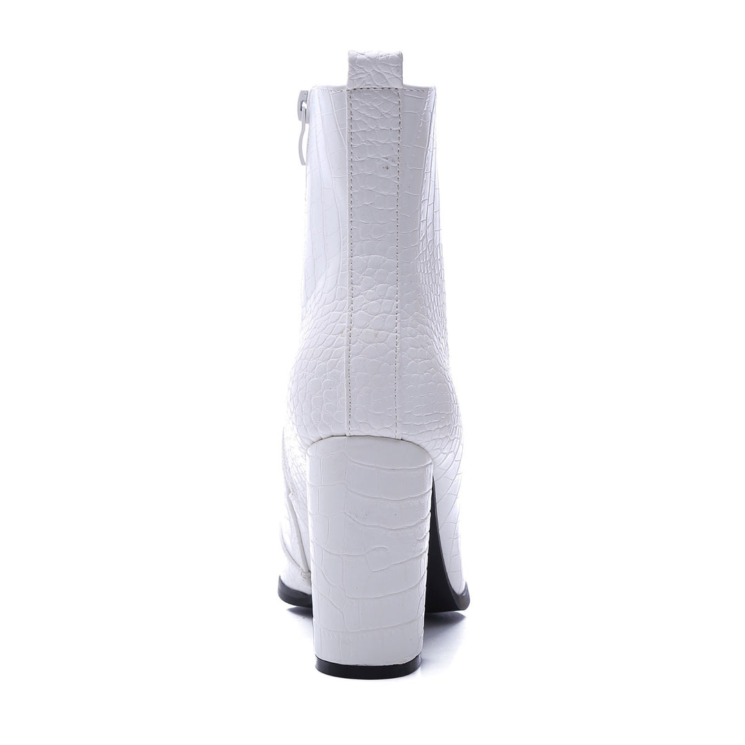 Smile Favorites Stiefelette Weiß Croc