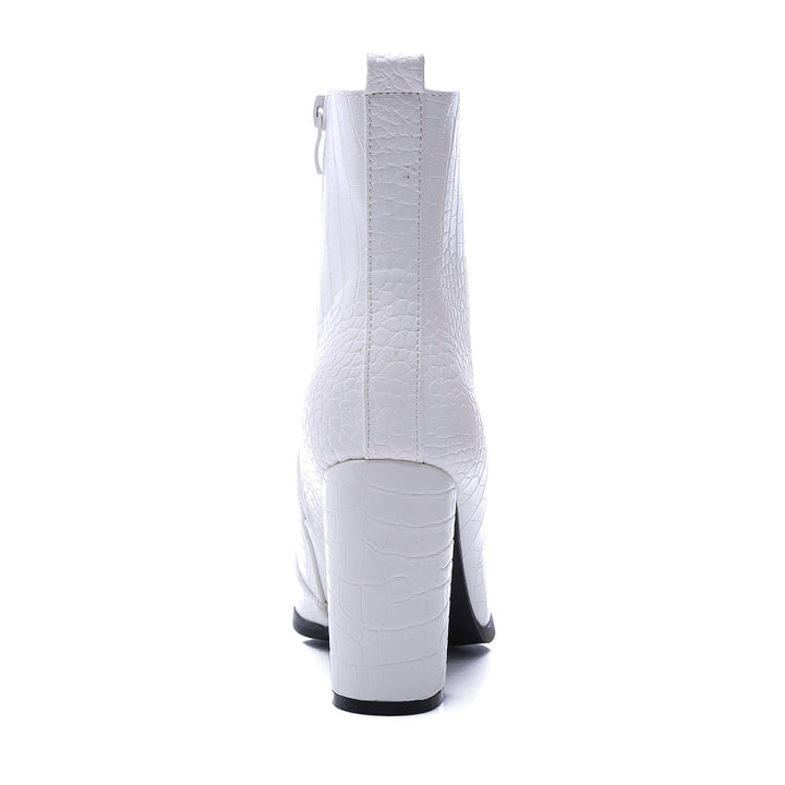 Smile Favorites Stiefelette Weiß Croc