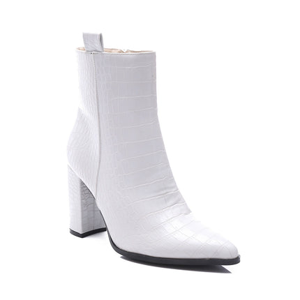 Smile Favorites Stiefelette Weiß Croc