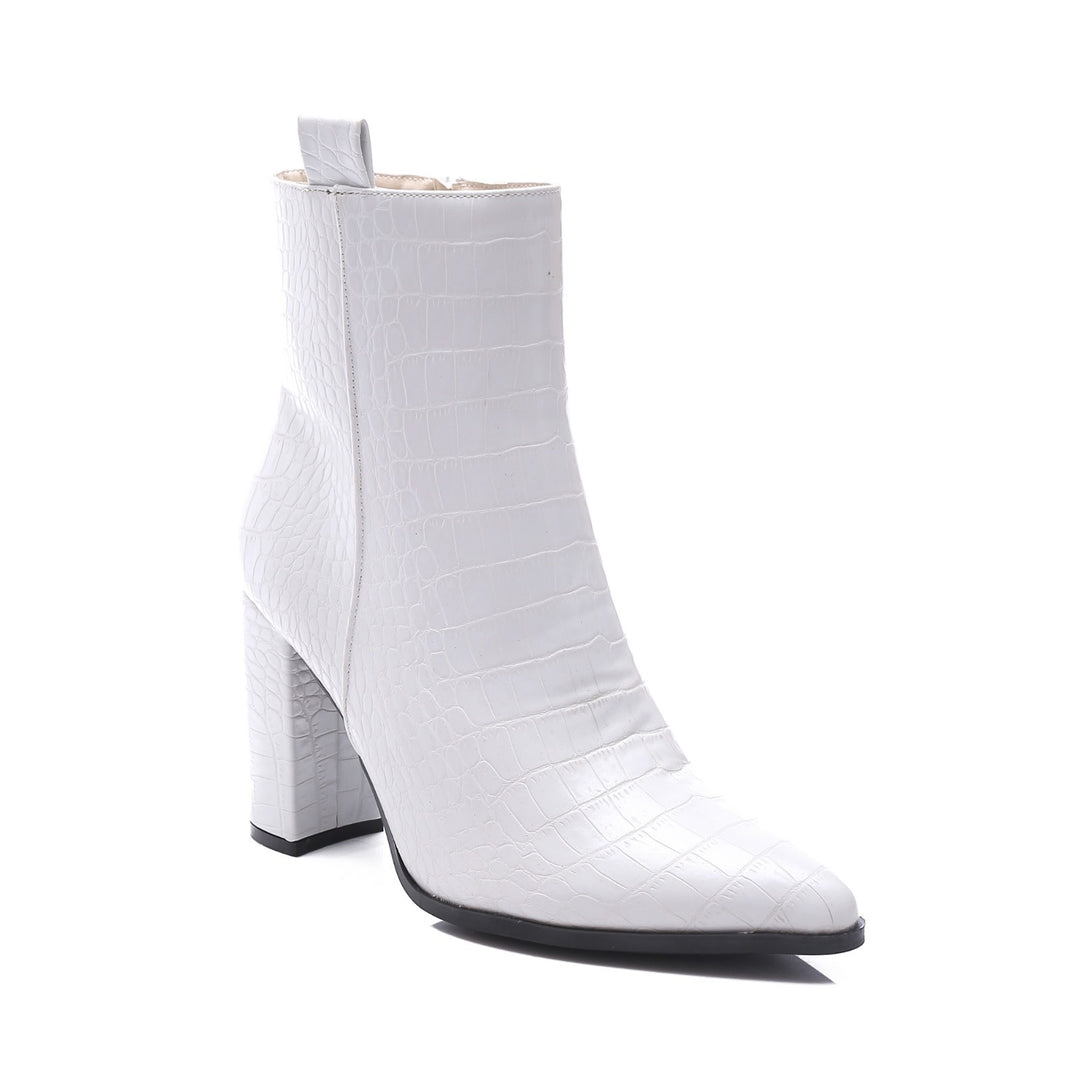 Smile Favorites Stiefelette Weiß Croc