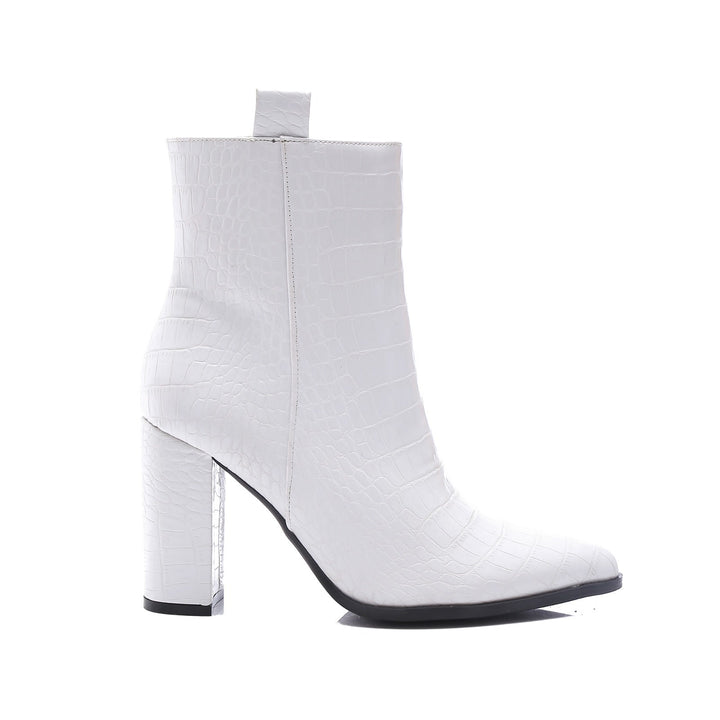 Smile Favorites Stiefelette Weiß Croc