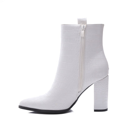 Smile Favorites Stiefelette Weiß Croc