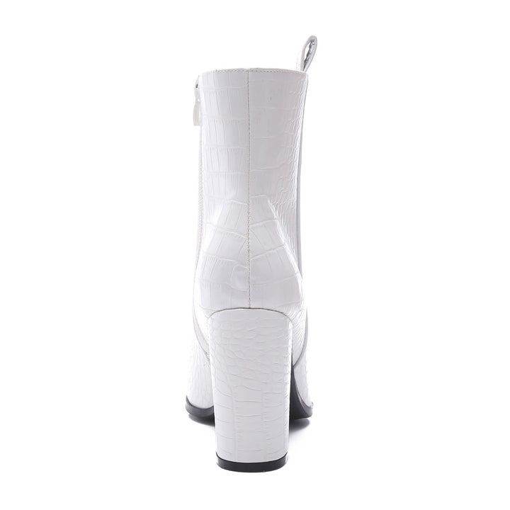 Smile Favorites Stiefelette Weiß Croc