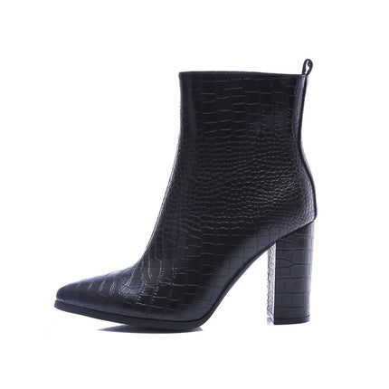 Smile Favorites Stiefelette Schwarz Croc