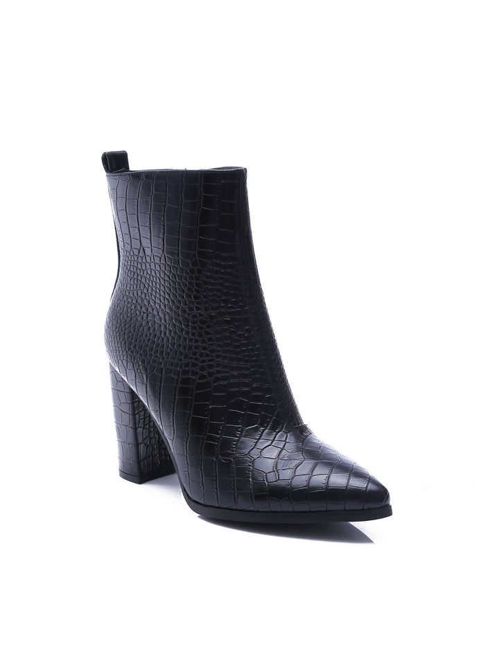 Smile Favorites Stiefelette Schwarz Croc