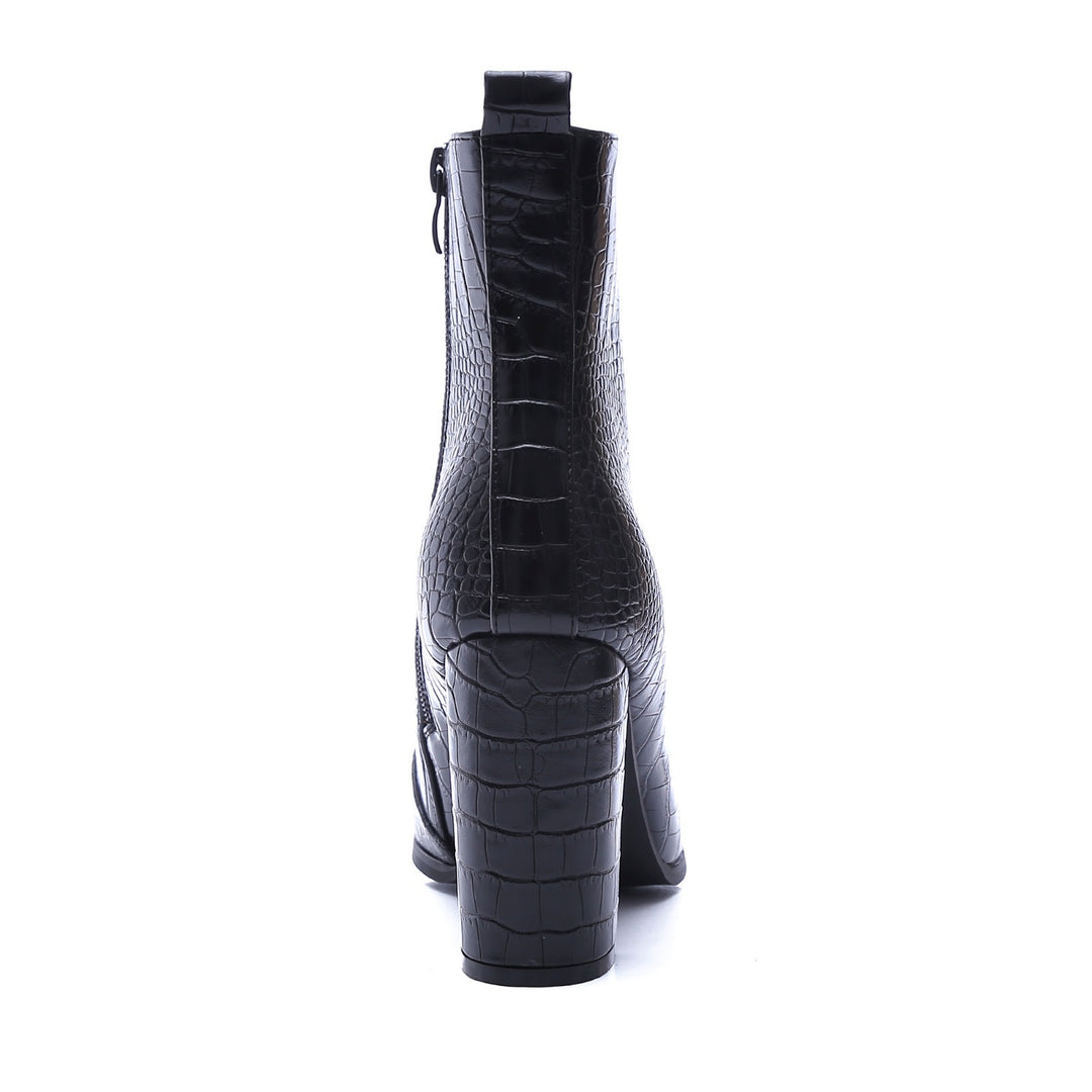 Smile Favorites Stiefelette Schwarz Croc