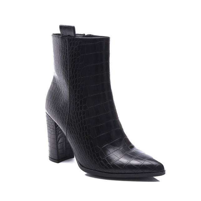 Smile Favorites Stiefelette Schwarz Croc