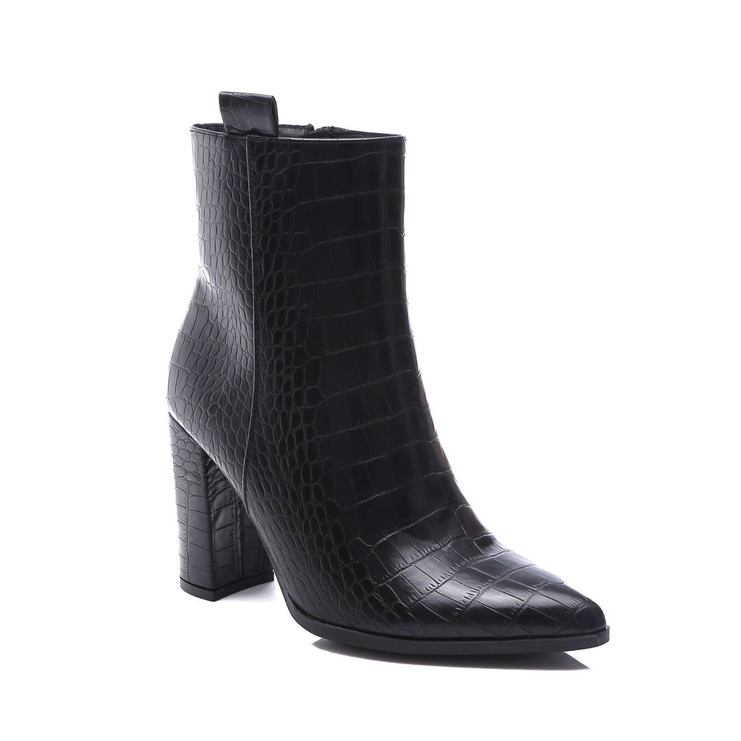 Smile Favorites Stiefelette Schwarz Croc