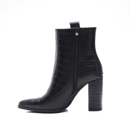 Smile Favorites Stiefelette Schwarz Croc