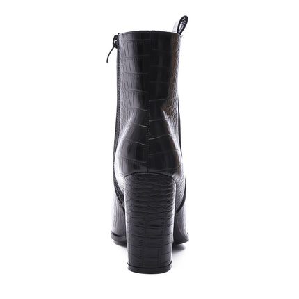 Smile Favorites Stiefelette Schwarz Croc