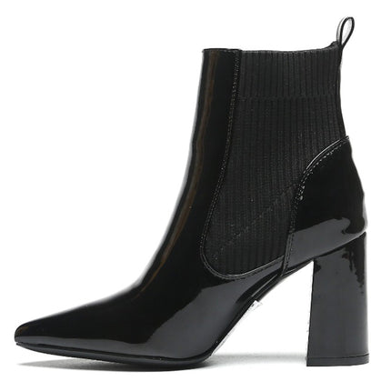 Smile Favorites Stiefelette Schwarzer Lack