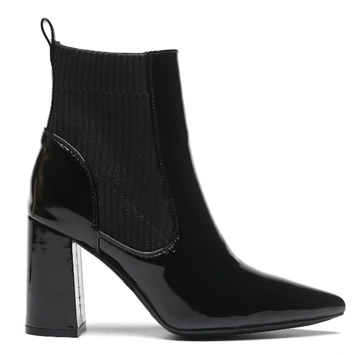 Smile Favorites Stiefelette Schwarzer Lack