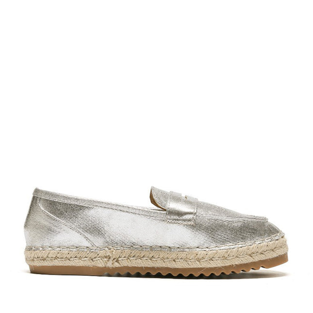Smile Favorites Espadrilles Silber Metallic