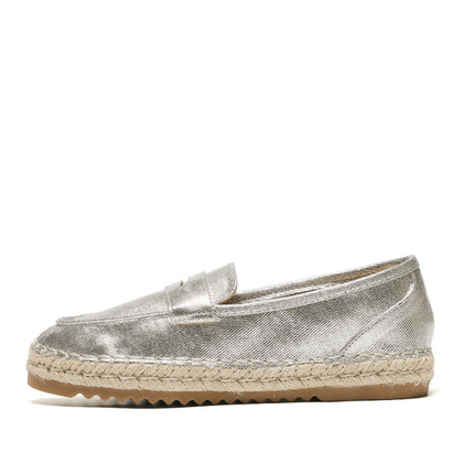 Smile Favorites Espadrilles Silber Metallic