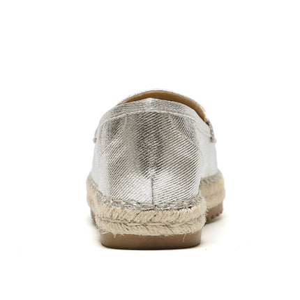 Smile Favorites Espadrilles Silber Metallic