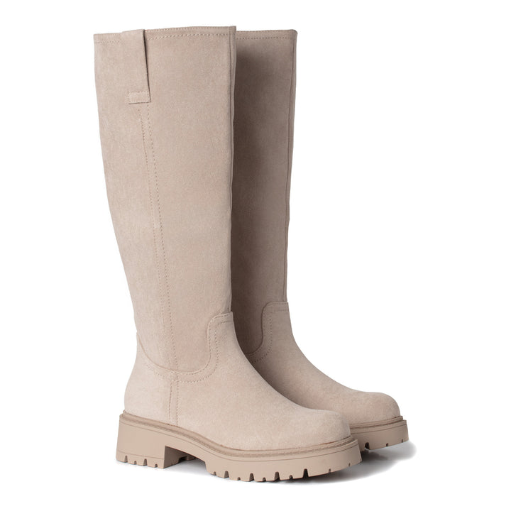 Smile Favorites Hohe Stiefel Beige Suedine Basic