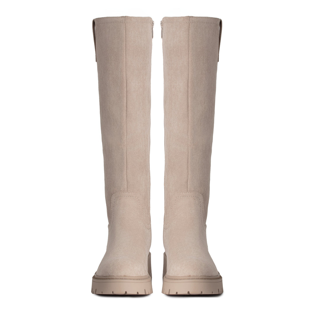 Smile Favorites Hohe Stiefel Beige Suedine Basic
