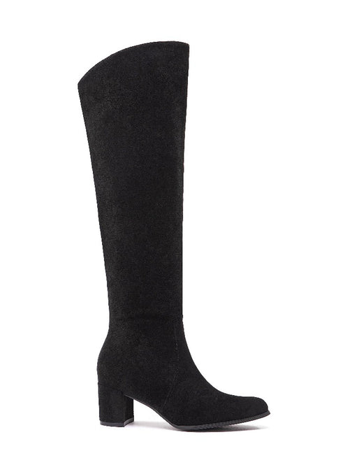 Smile Favorites Hohe Stiefel Schwarz Suedine