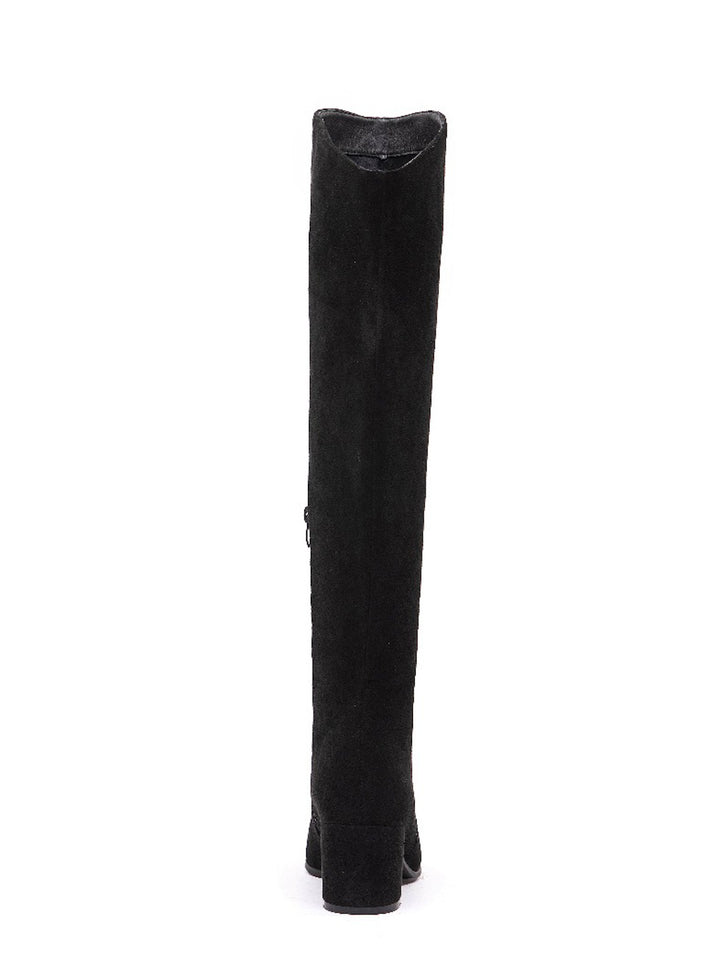 Smile Favorites Hohe Stiefel Schwarz Suedine