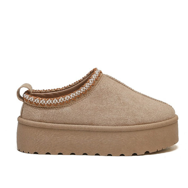 Smile Favorites Pantolette Khaki Suedine Zig Zag