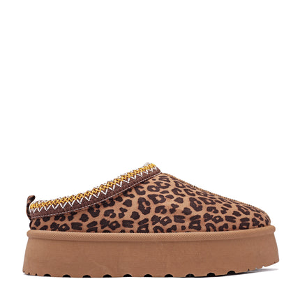 Smile Favorites Pantolette Leopard Suedine Zig Zag