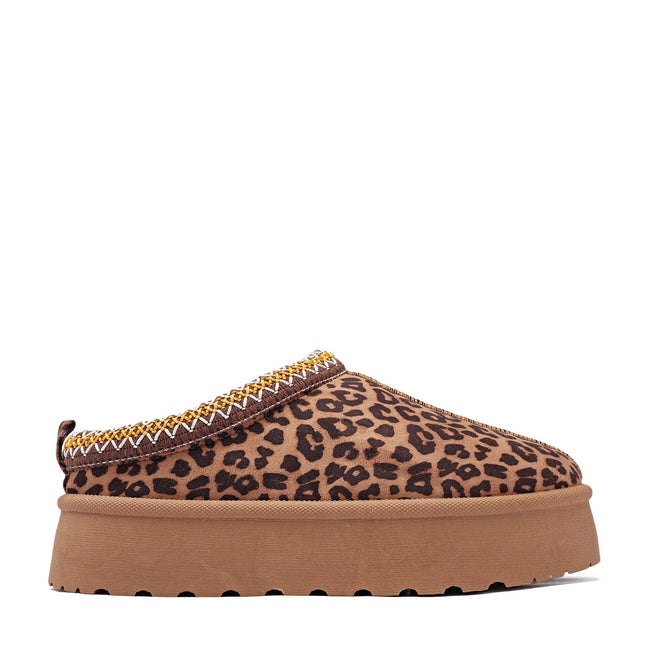 Smile Favorites Pantolette Leopard Suedine Zig Zag
