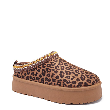 Smile Favorites Pantolette Leopard Suedine Zig Zag
