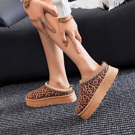 Smile Favorites Pantolette Leopard Suedine Zig Zag