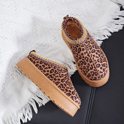 Smile Favorites Pantolette Leopard Suedine Zig Zag