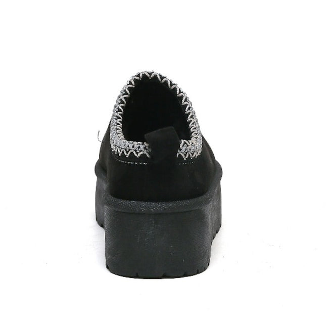 Smile Favorites Pantoffel Schwarz Suedine Zig Zag