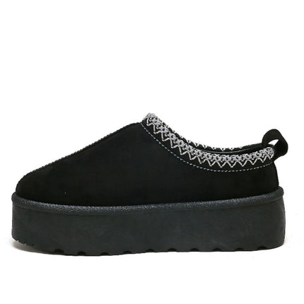 Smile Favorites Pantoffel Schwarz Suedine Zig Zag