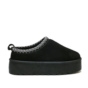 Smile Favorites Pantoffel Schwarz Suedine Zig Zag