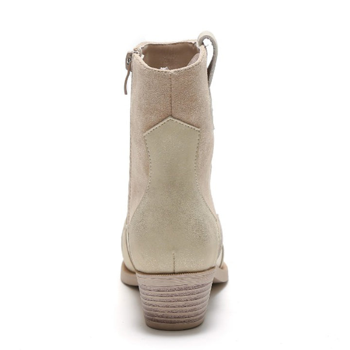 Smile Favorites Cowboystiefel Beige Flame Gold