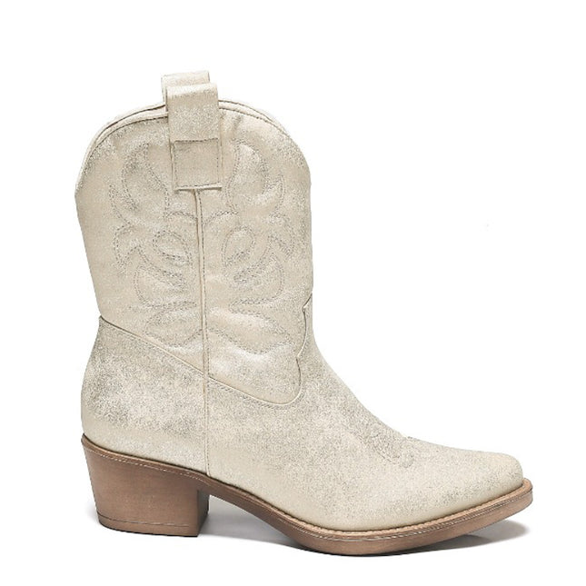 Smile Favorites Cowboystiefel Gold Spray Nähte