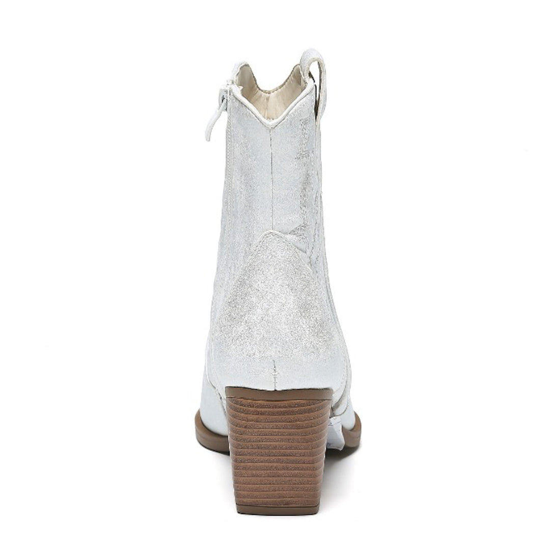 Smile Favorites Kurze Cowboystiefel Silber Light Star