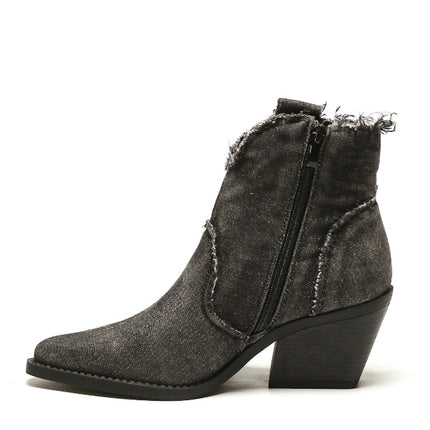 Smile Favorites Kurze Cowboystiefel Jeans