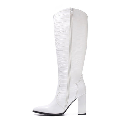 Smile Favorites Stiefel Croco Weiß