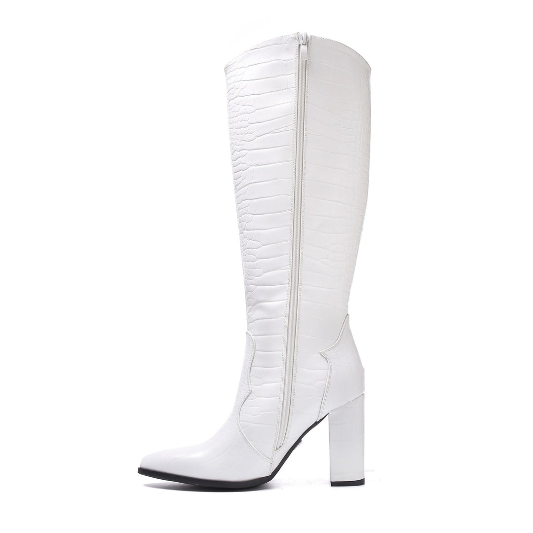 Smile Favorites Stiefel Croco Weiß