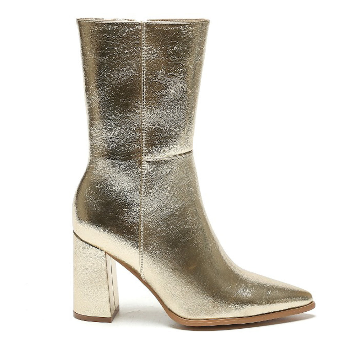 Smile Favorites Stiefel Gold mit Absatz