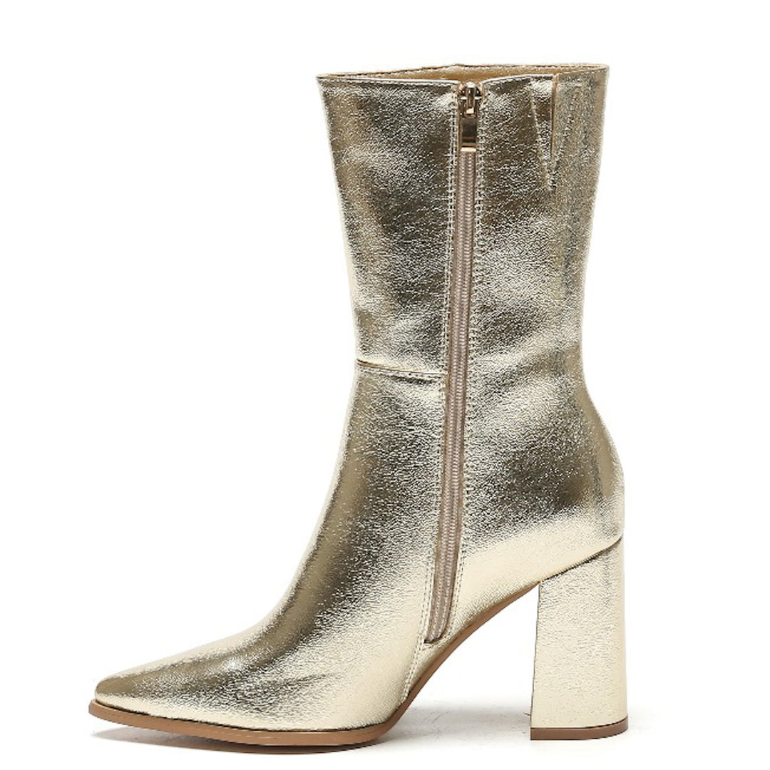 Smile Favorites Stiefel Gold mit Absatz